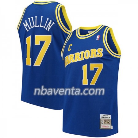 Camiseta Hombre Golden State Warriors Chris Mullin 17 Hardwood Classics Navy Swingman